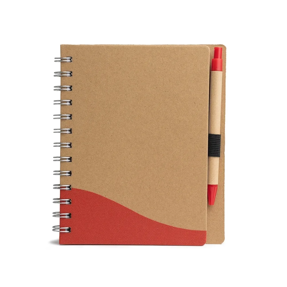 CADERNO ECOLÓGICO COM CANETA
