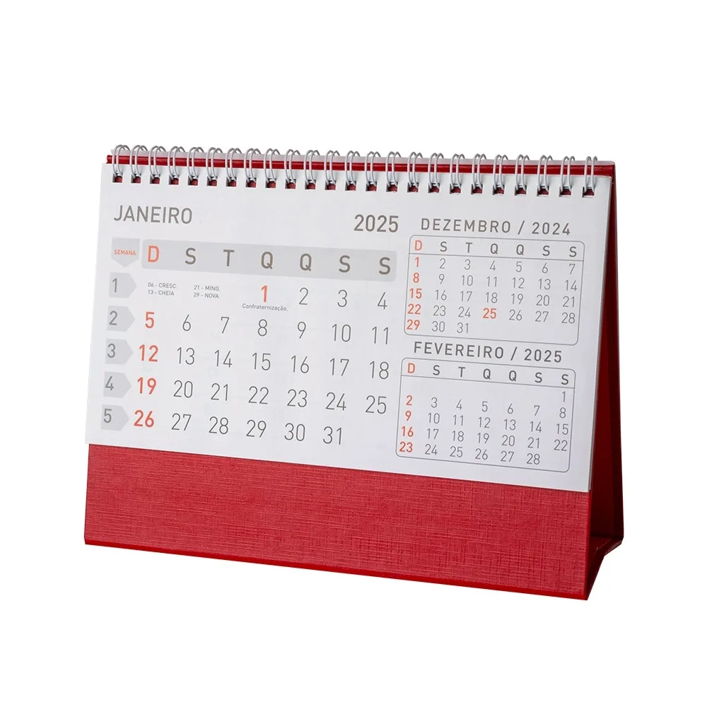 CALENDÁRIO DE MESA 2025