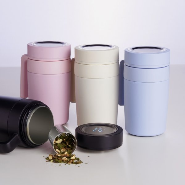 Caneca Térmica Inox 500Ml Com Display Led