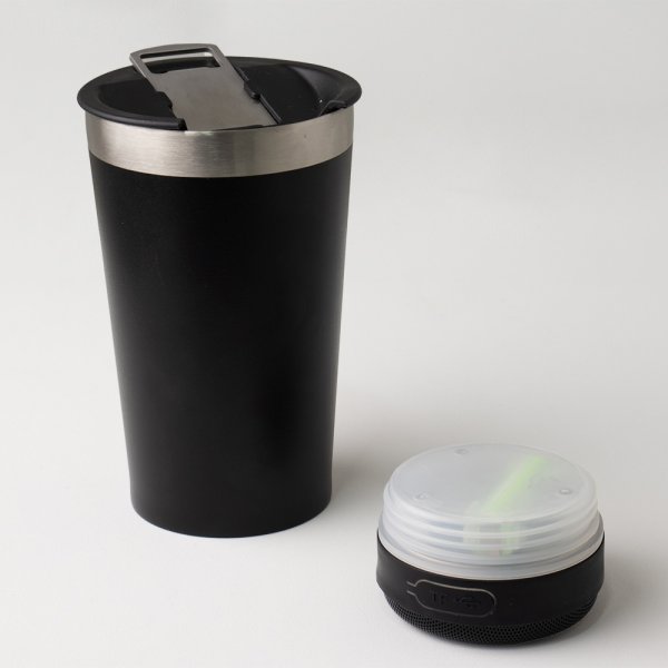 Copo Térmico 400Ml Com Caixa De Som