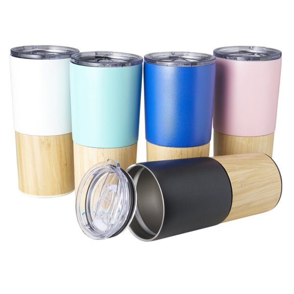 Copo Térmico Em Bambu 600Ml