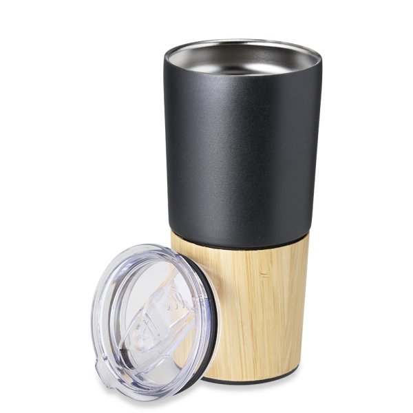 Copo Térmico Em Bambu 600Ml