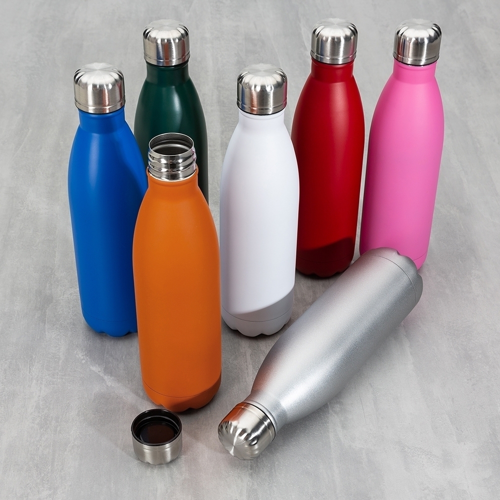 GARRAFA SQUEEZE INOX PINTURA FOSCA 750ML COM TAMPA