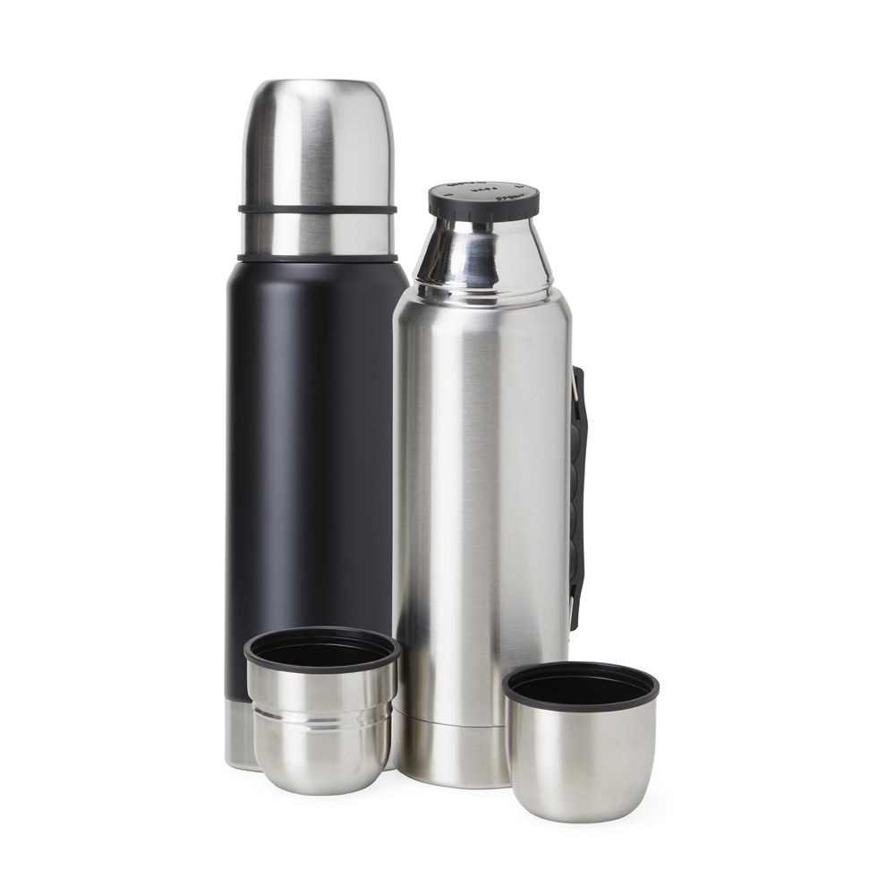GARRAFA TÉRMICA DE INOX COM PAREDE DUPLA