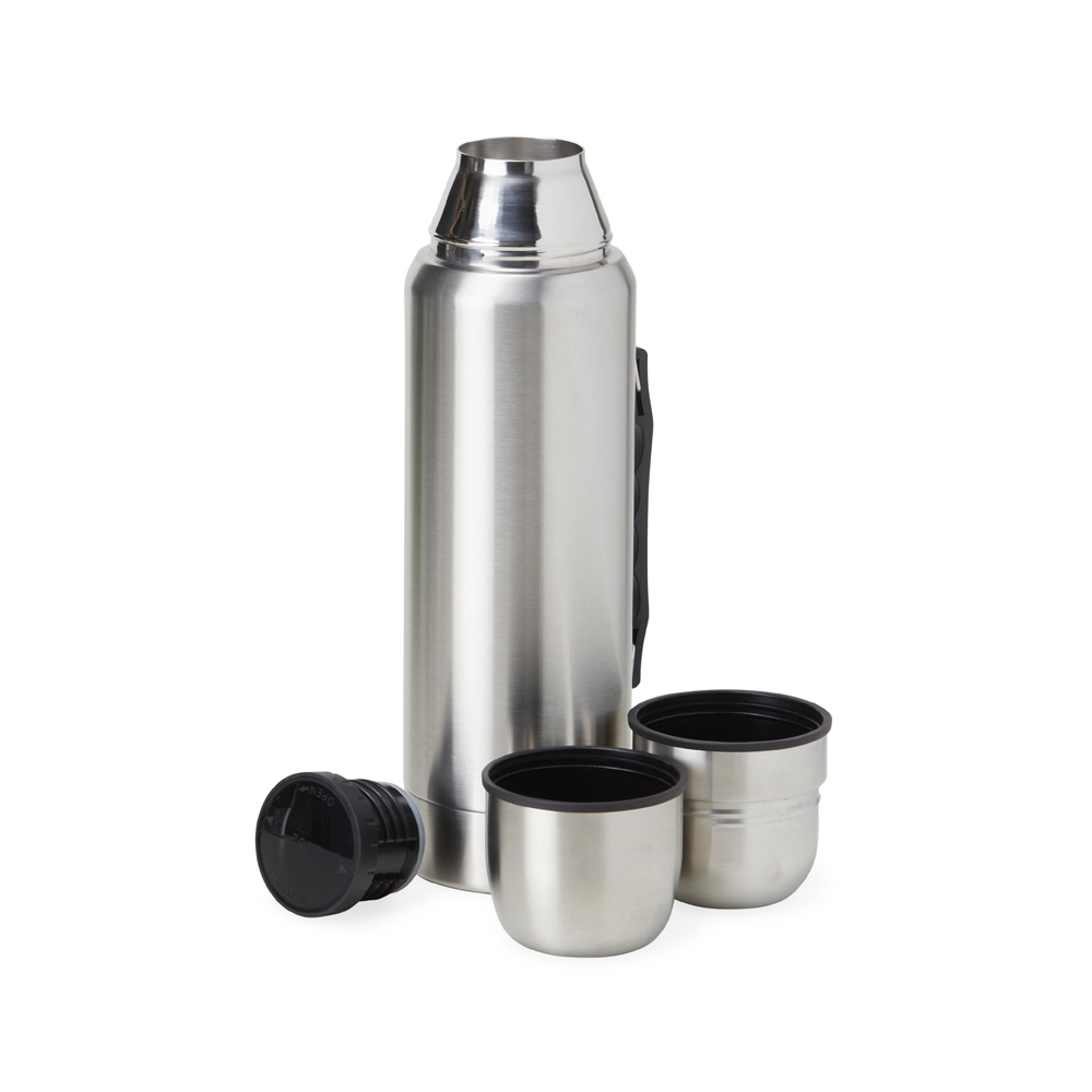 GARRAFA TÉRMICA DE INOX COM PAREDE DUPLA