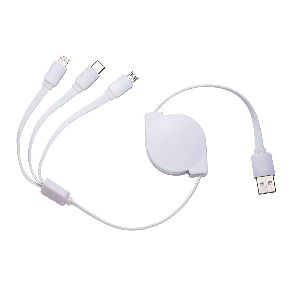 CABO USB 3IN1 ANDROID, IPHONE E TYPE-C