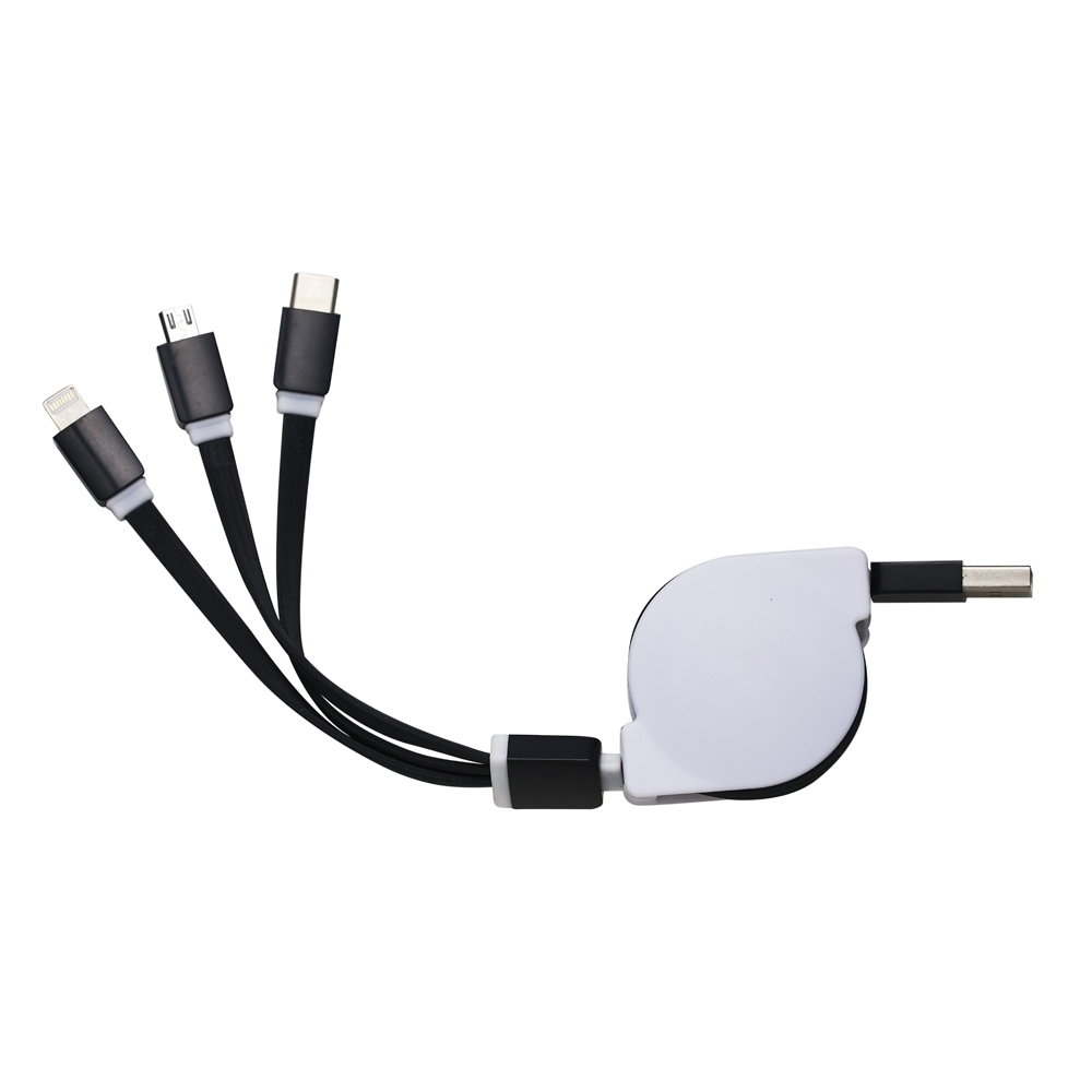 CABO USB 3IN1 ANDROID, IPHONE E TYPE-C