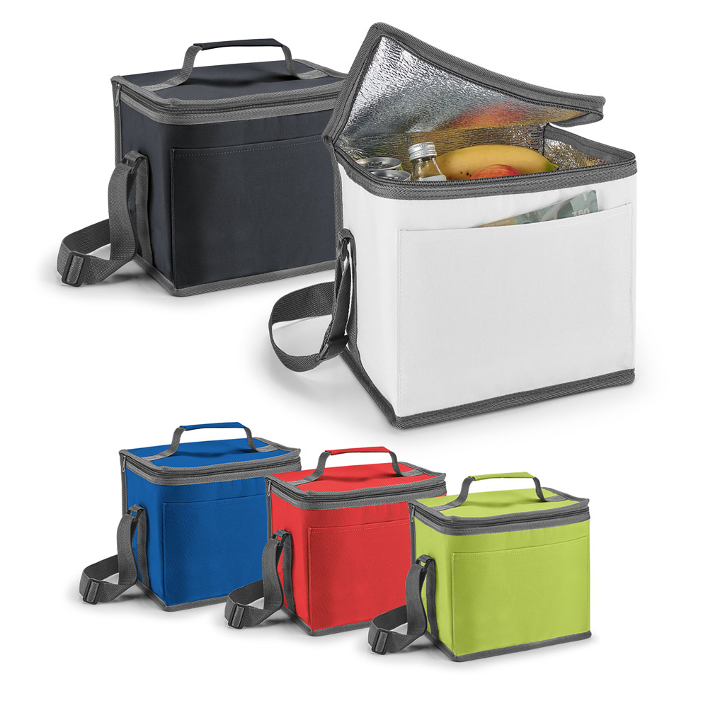 BOLSA TÉRMICA 9 LITROS ALÇA AJUSTÁVEL E BOLSO FRONTAL