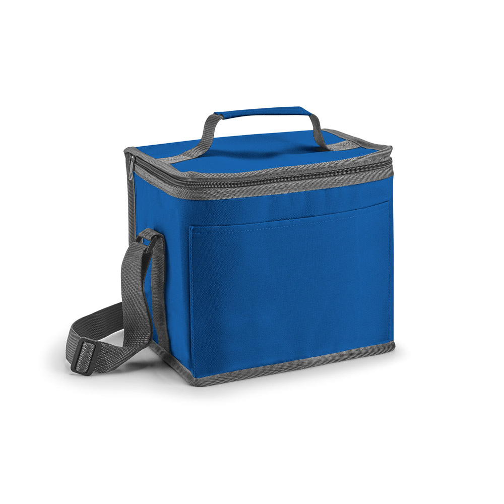BOLSA TÉRMICA 9 LITROS ALÇA AJUSTÁVEL E BOLSO FRONTAL