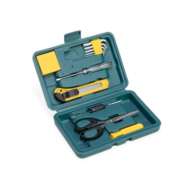 KIT FERRAMENTA 11 PEÇAS COM ESTOJO E TRAVA DE SEGURANÇA