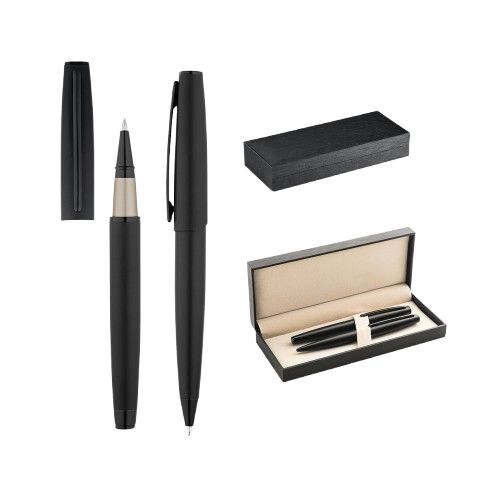 KIT DE ROLLER E ESFEROGRÁFICA DE METAL PERSONALIZADA