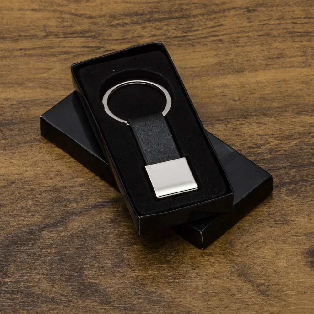 Chaveiro Metal Com Couro