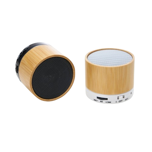 Caixa De Som Multimídia De Bambu