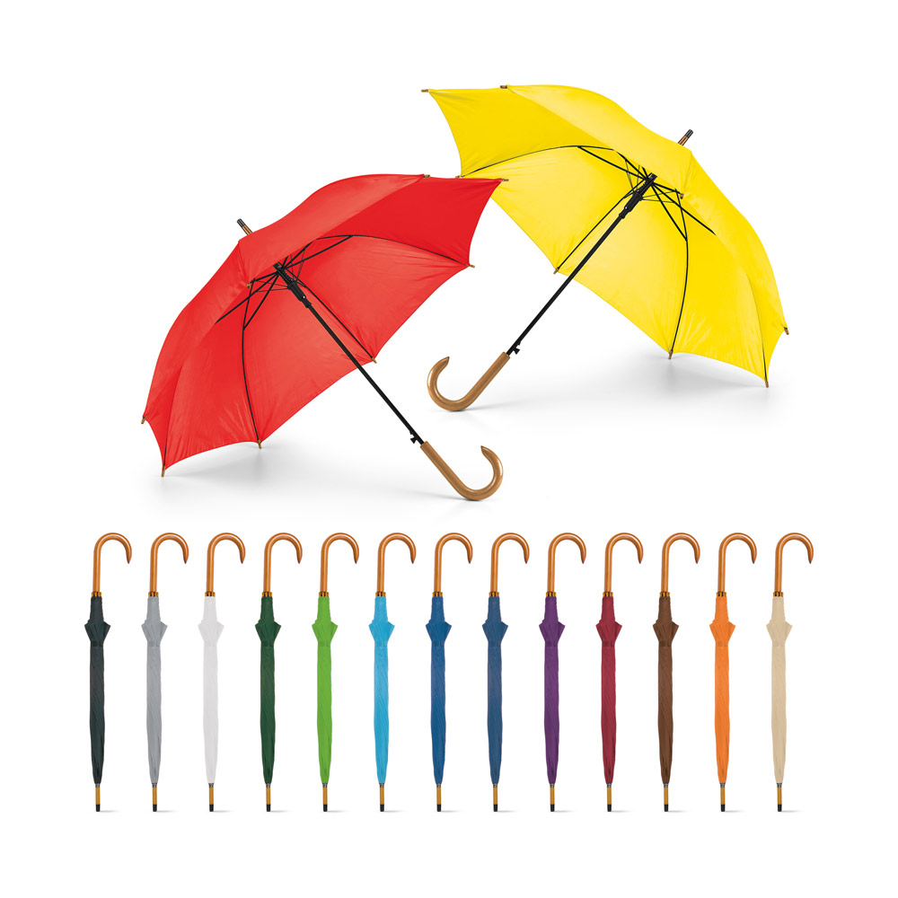 Guarda-Chuva Com Cabo De Madeira Personalizado