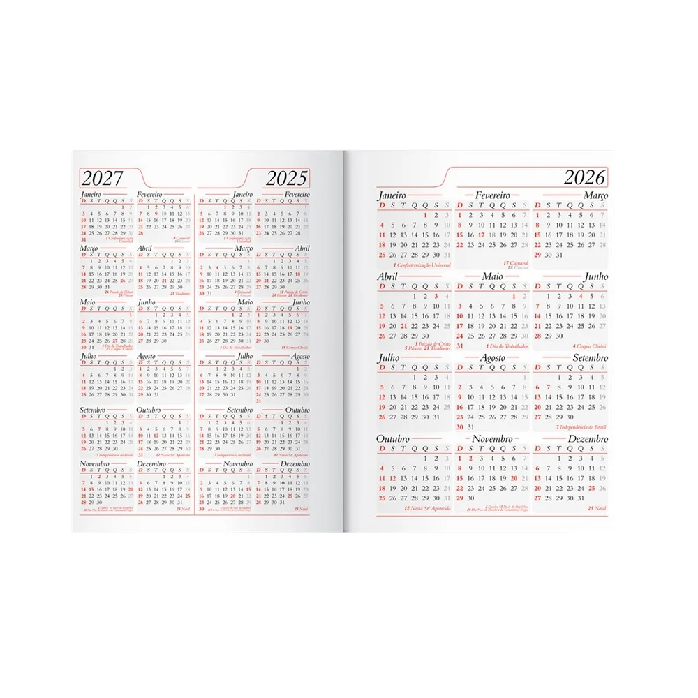 Agenda De Couro Sintético Personalizada