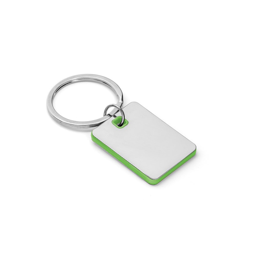 Chaveiro Retangular De Metal E Abs Personalizado CHB41VD