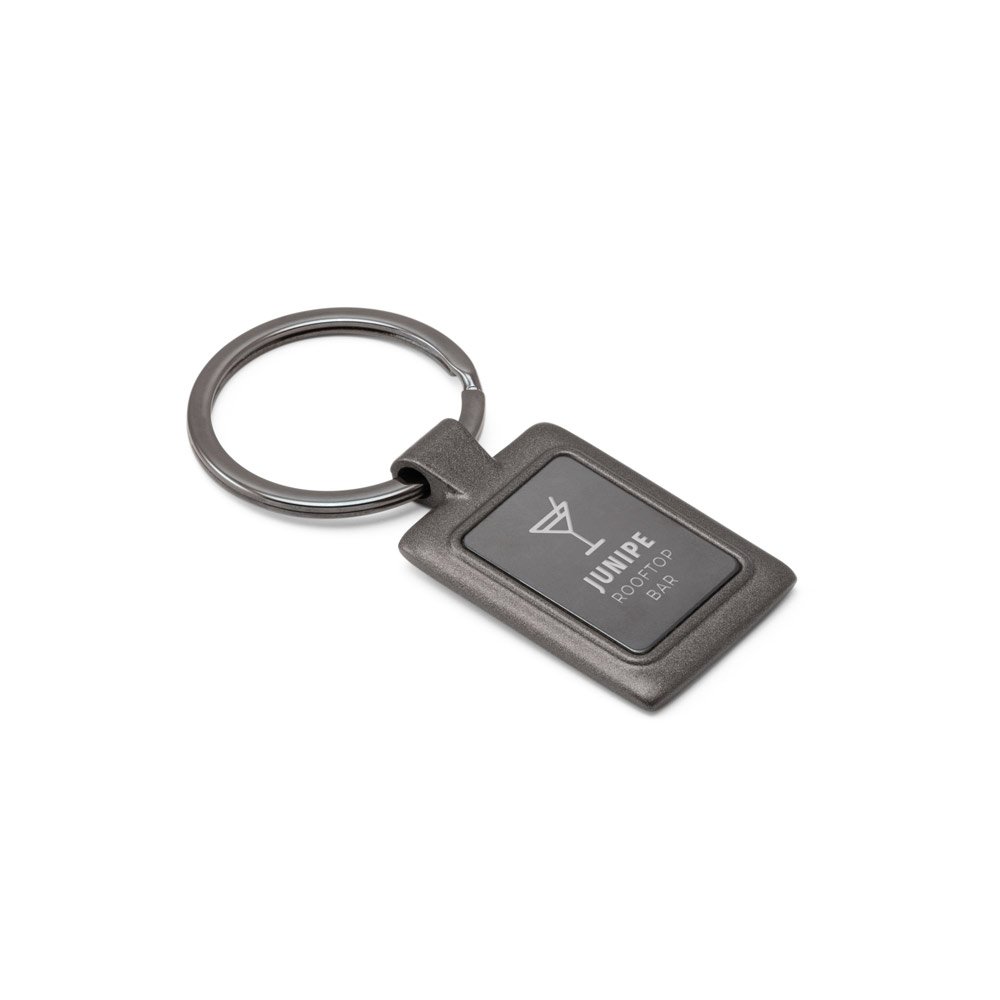 Chaveiro De Metal Escuro Personalizado