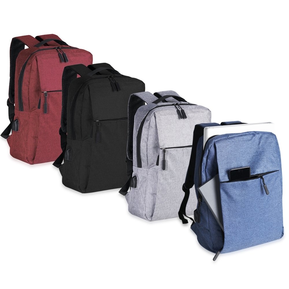 Mochila De Nylon Usb 21L