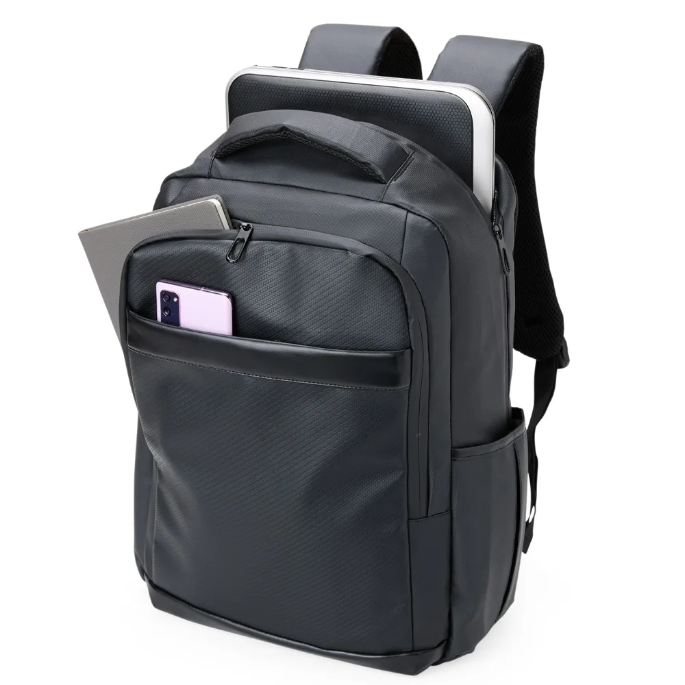Mochila Couro Sintético Usb 21L
