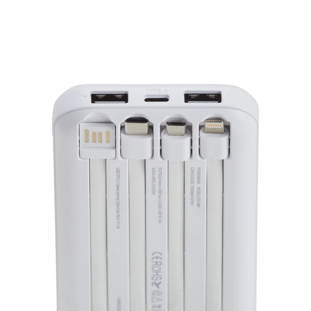 Power Bank 10.000Mah Com Carregamento Via Indução Ou Via Cabo POWB29 – 6