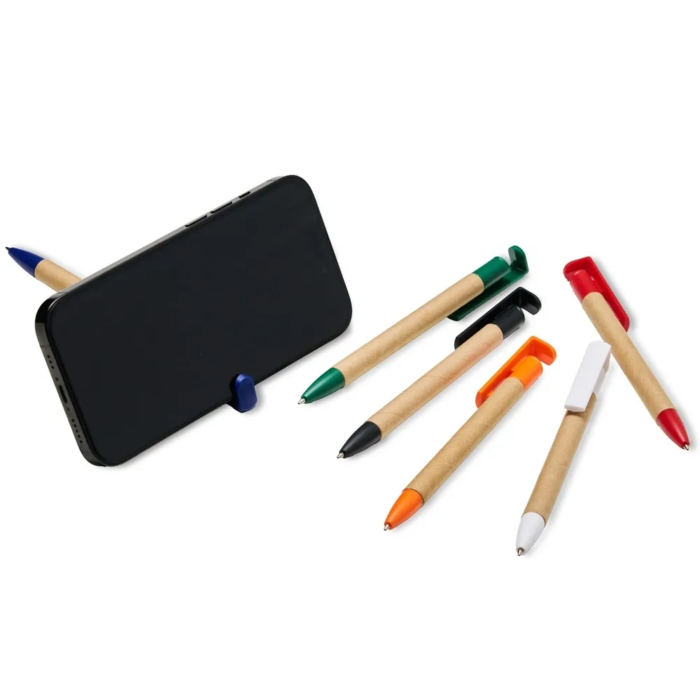 Caneta Ecológica Com Suporte Para Celular