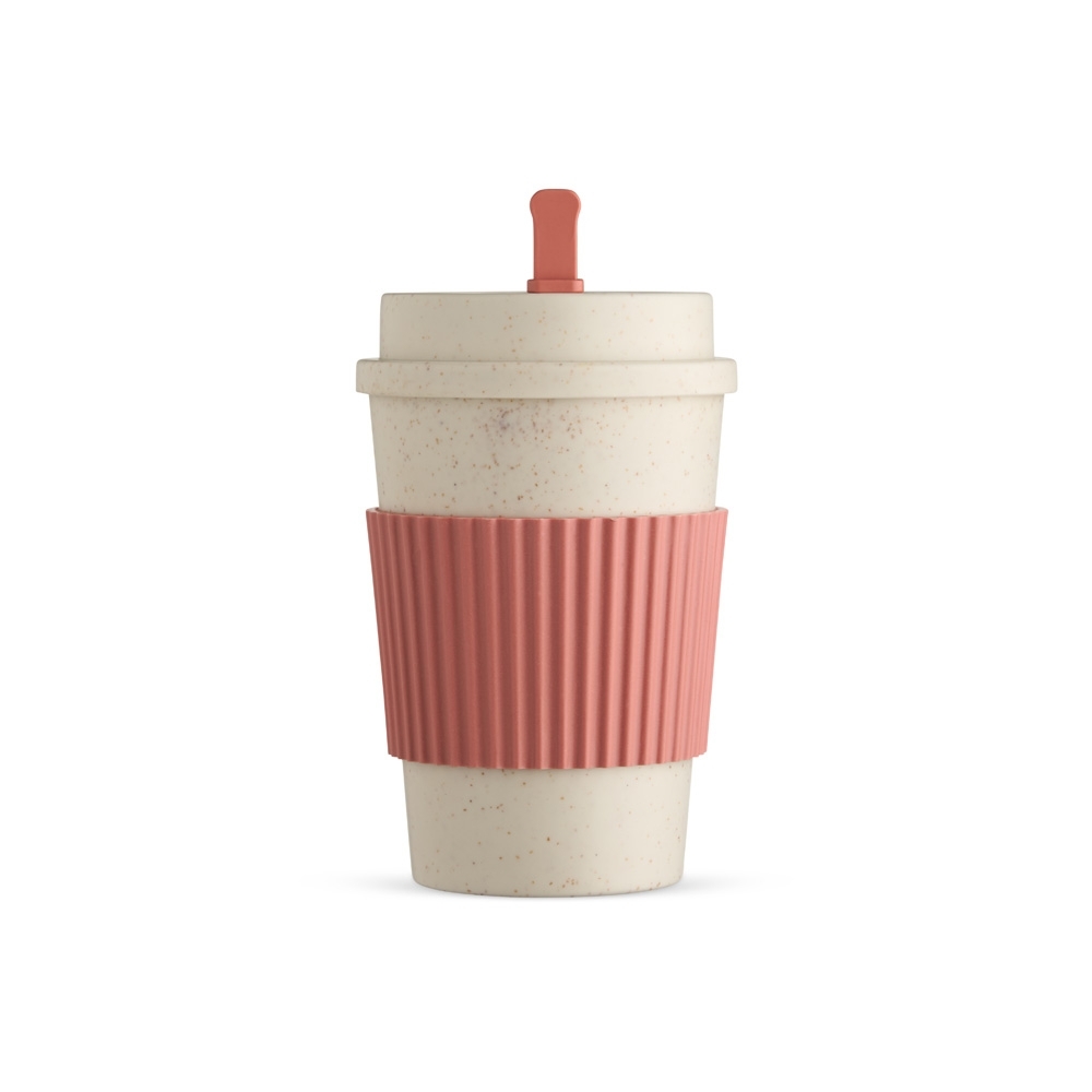 Copo Fibra De Trigo 450Ml COPO FIBRA DE TRIGO 450ML Vermelho