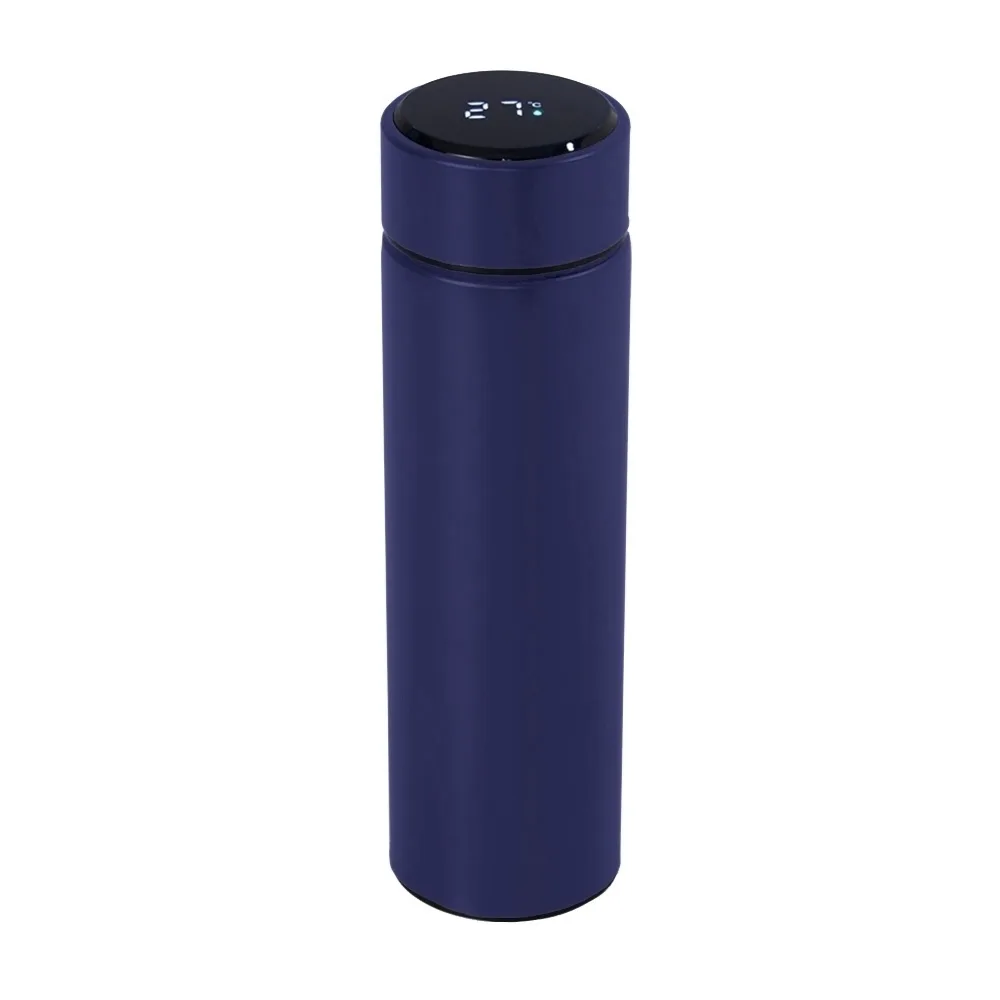 Garrafa Térmica Com Display Led 400Ml GARRAFA TÉRMICA COM DISPLAY LED 400ML AZUL