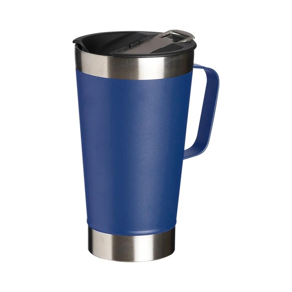 Caneca Térmica Inox Com Abridor 500Ml CANECA TÉRMICA INOX COM ABRIDOR 500ML AZUL