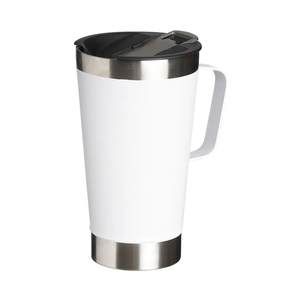 Caneca Térmica Inox Com Abridor 500Ml CANECA TÉRMICA INOX COM ABRIDOR 500ML BRANCA