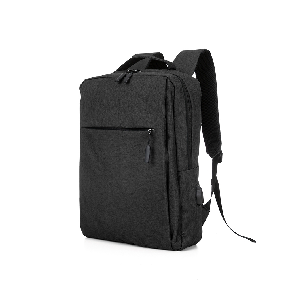 Mochila De Nylon 21L Usb MOCHILA DE NYLON 21L USB Preta