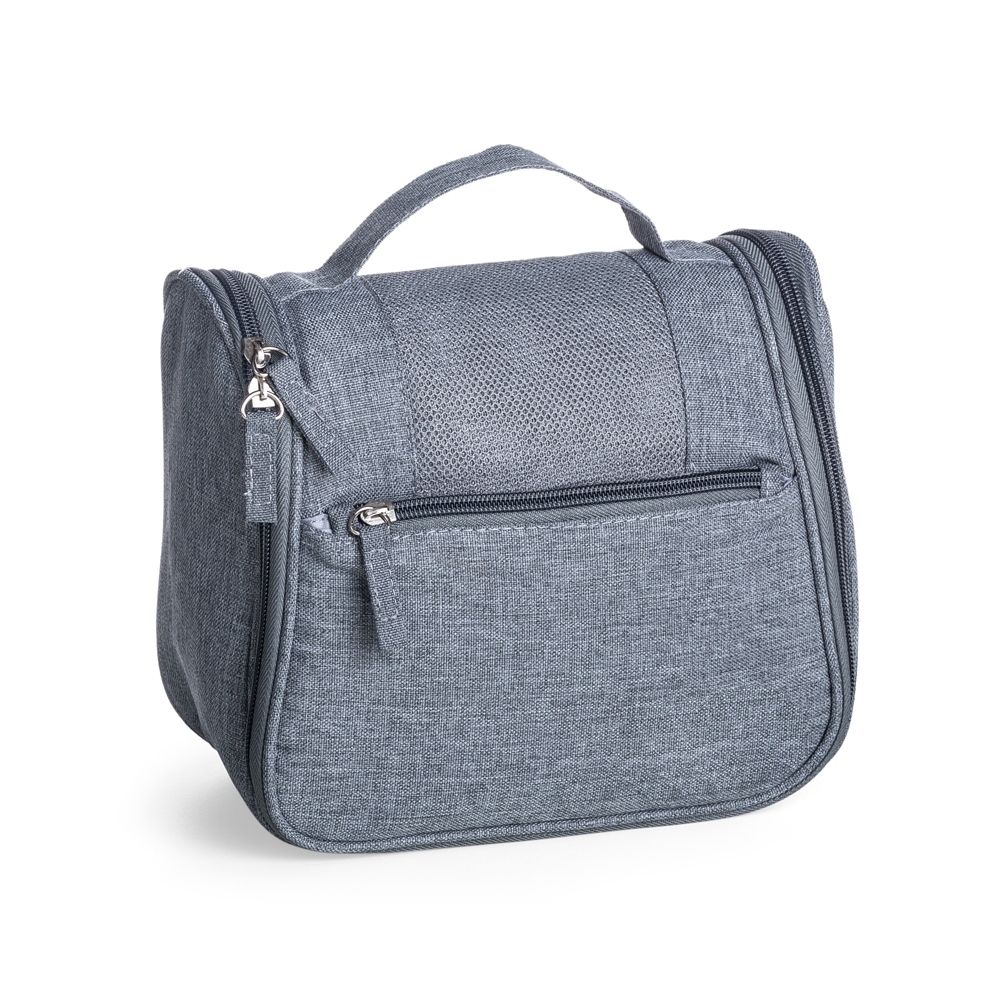 Necessaire Organizadora Em Tecido Nylon Oxford NECESSAIRE ORGANIZADORA EM TECIDO NYLON OXFORD CINZA