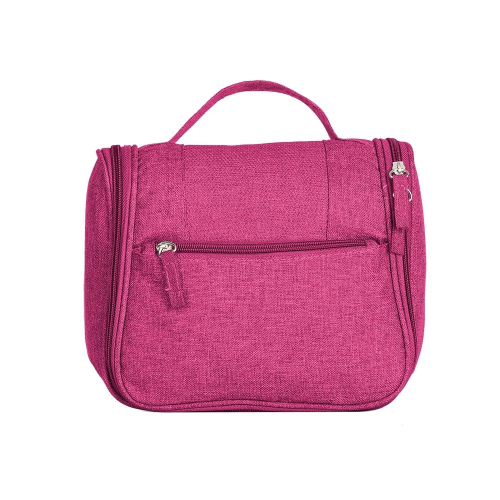 Necessaire Organizadora Em Tecido Nylon Oxford NECESSAIRE ORGANIZADORA EM TECIDO NYLON OXFORD ROSA