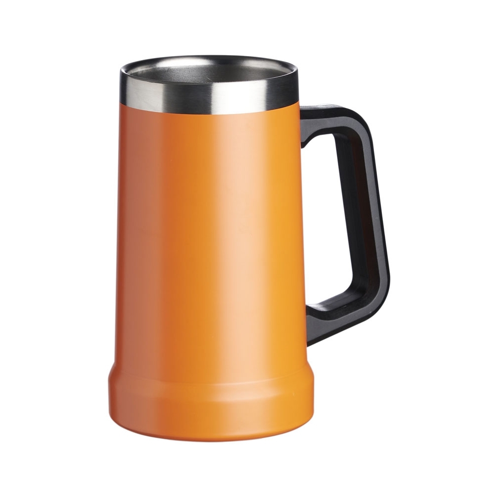 Caneca Térmica De Inox Com Pegador De Plástico CANECA TÉRMICA DE INOX COM PEGADOR DE PLÁSTICO