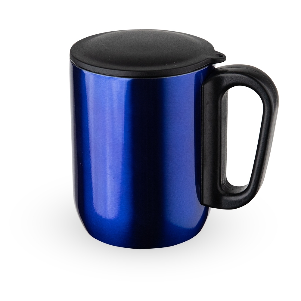 Caneca Inox Parede Dupla 230Ml CANECA INOX PAREDE DUPLA 230ML AZUL