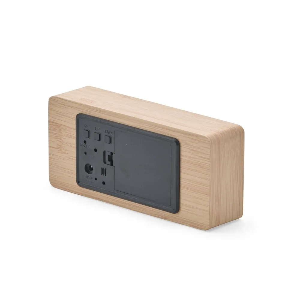 Relógio Despertador De Madeira Com Painel Led RELÓGIO DESPERTADOR DE MADEIRA COM PAINEL LED