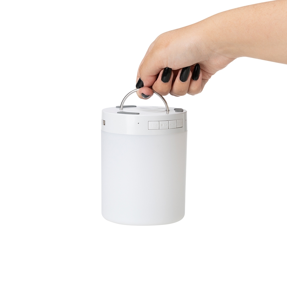 Caixa De Som Multimídia Com Luminária CAIXA DE SOM MULTIMÍDIA COM LUMINÁRIA