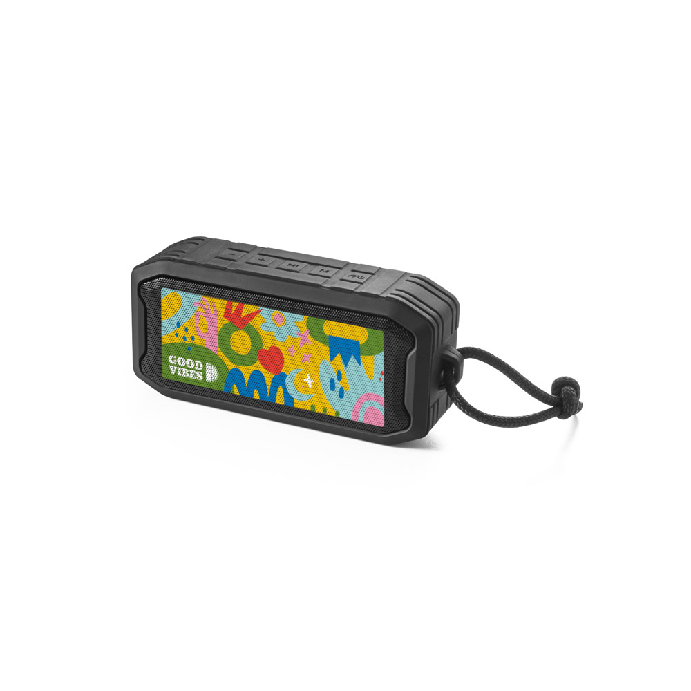 Caixa De Som Sheeran Ipx7: Portabilidade, 10W E Abs 100% Reciclado Caixa de Som Sheeran IPX7: Portabilidade, 10W e ABS 100% Reciclado