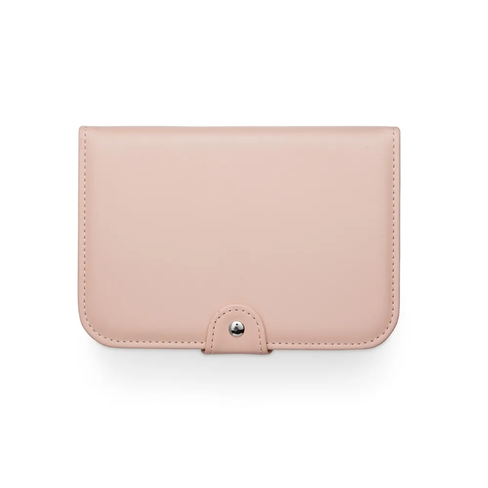 Porta-Joias Em Couro Sintético Com Espelho PORTA-JOIAS EM COURO SINTÉTICO COM ESPELHO ROSA CLARO