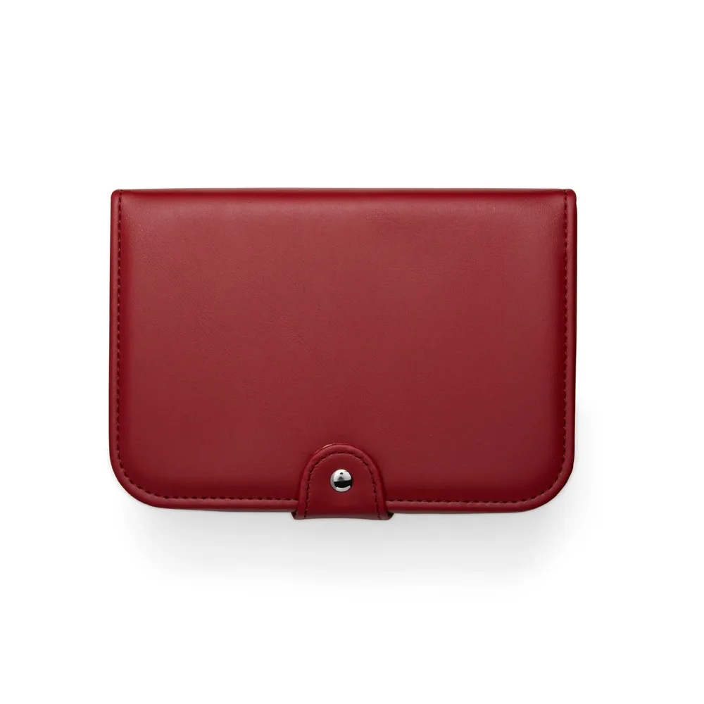 Porta-Joias Em Couro Sintético Com Espelho PORTA-JOIAS EM COURO SINTÉTICO COM ESPELHO VERMELHO